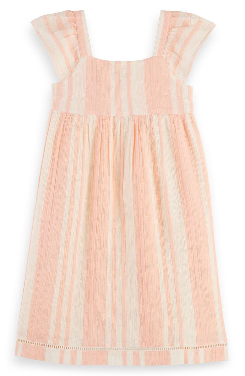 Scotch & Soda Kids' Stripe Cotton Dress, Main, color, 