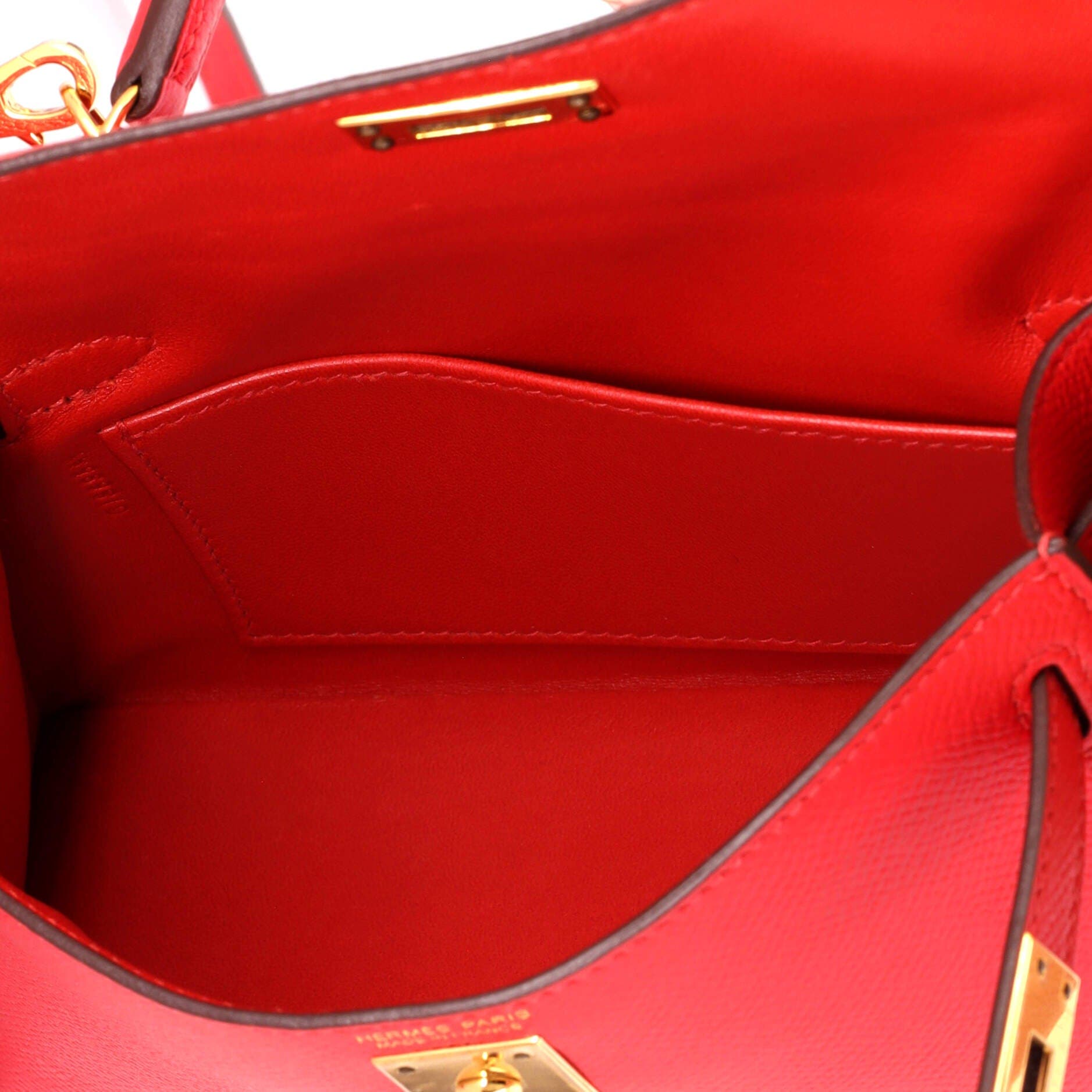 Pre-Owned Hermes Kelly Mini II Bag Red Epsom with Gold Hardware 20, Alternate, color, Rouge Tomate