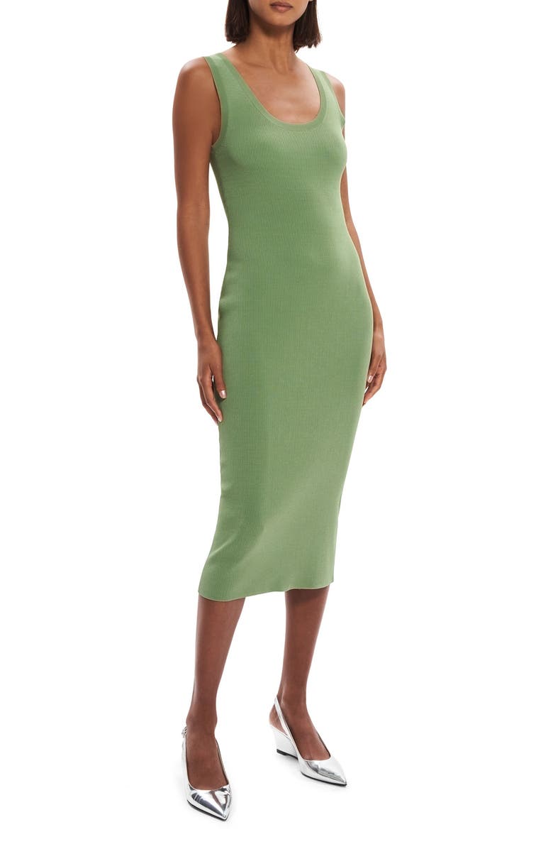 Theory Rib Tank Dress, Alternate, color, 