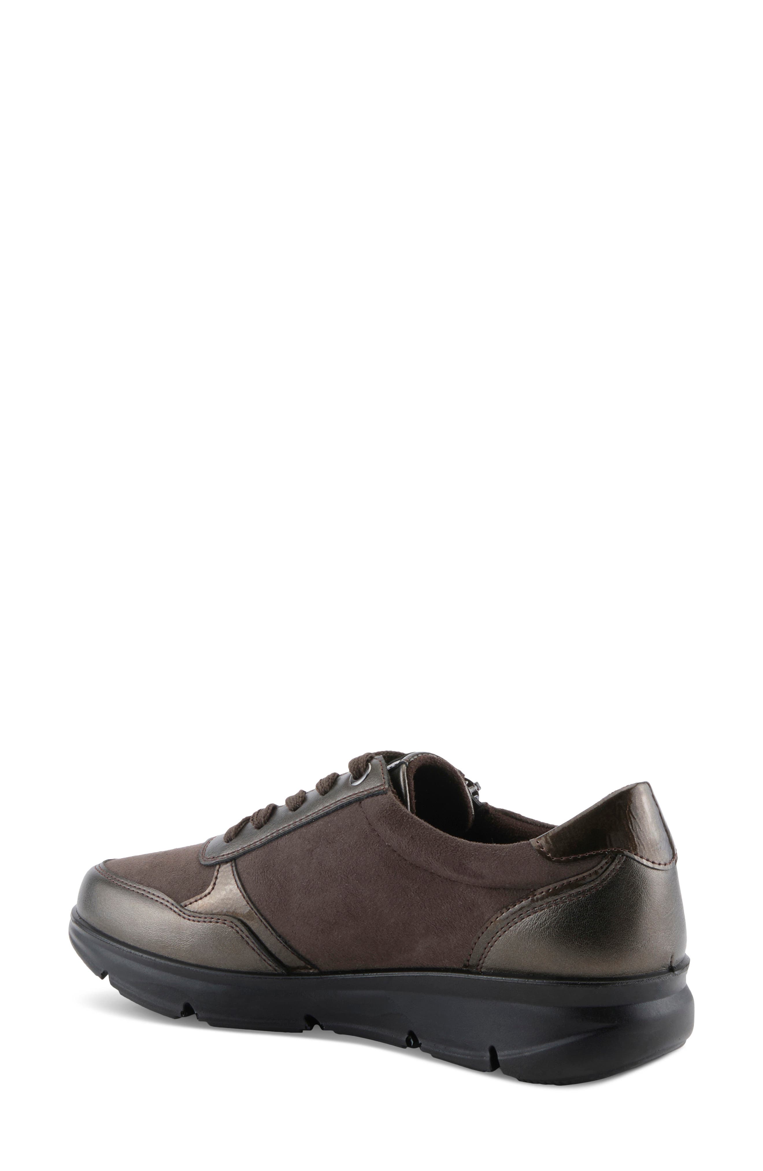 Lacona Faux Leather Sneaker, Alternate, color, BRONZE