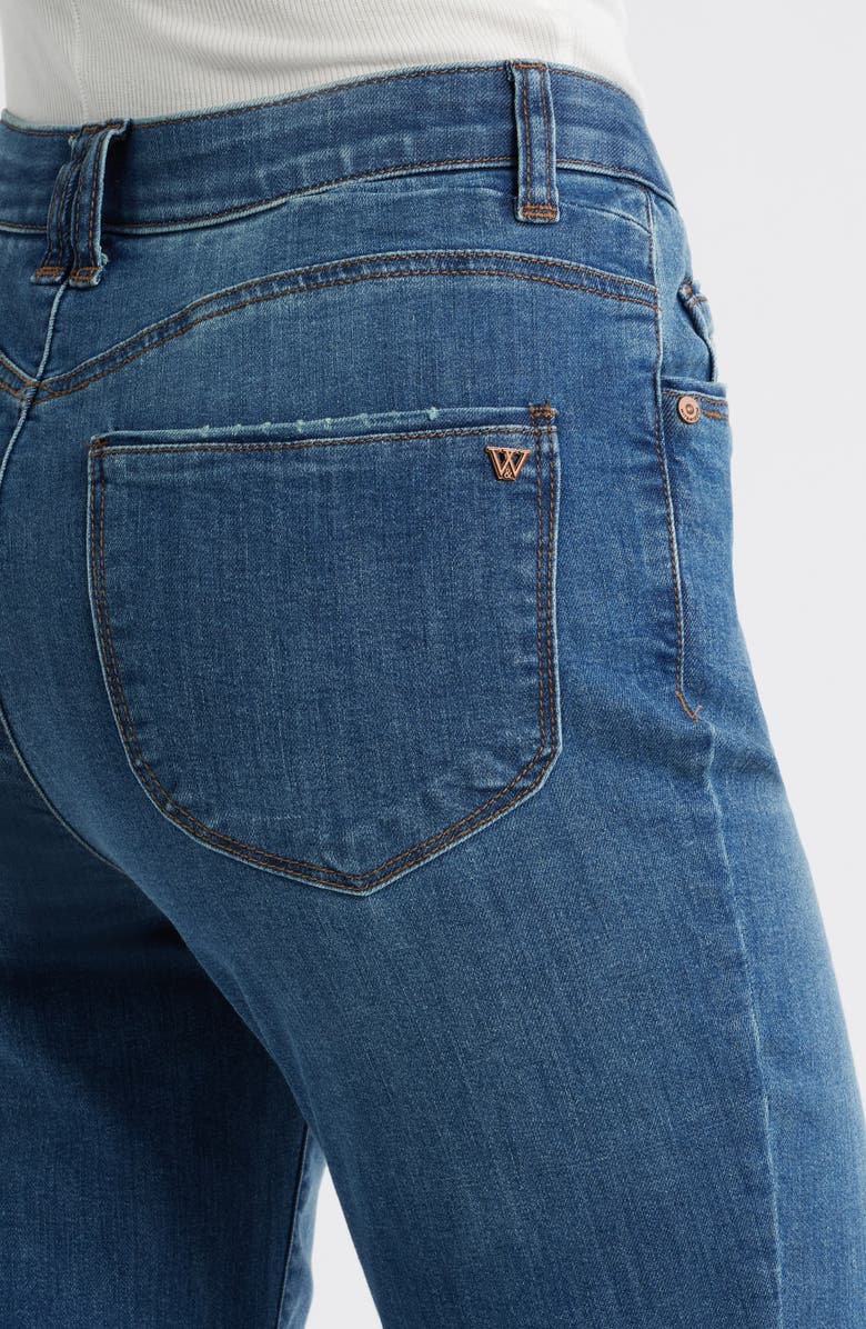 Wit & Wisdom Bennett High Waist Ankle Flare Jeans, Alternate, color, Blue Artisanal