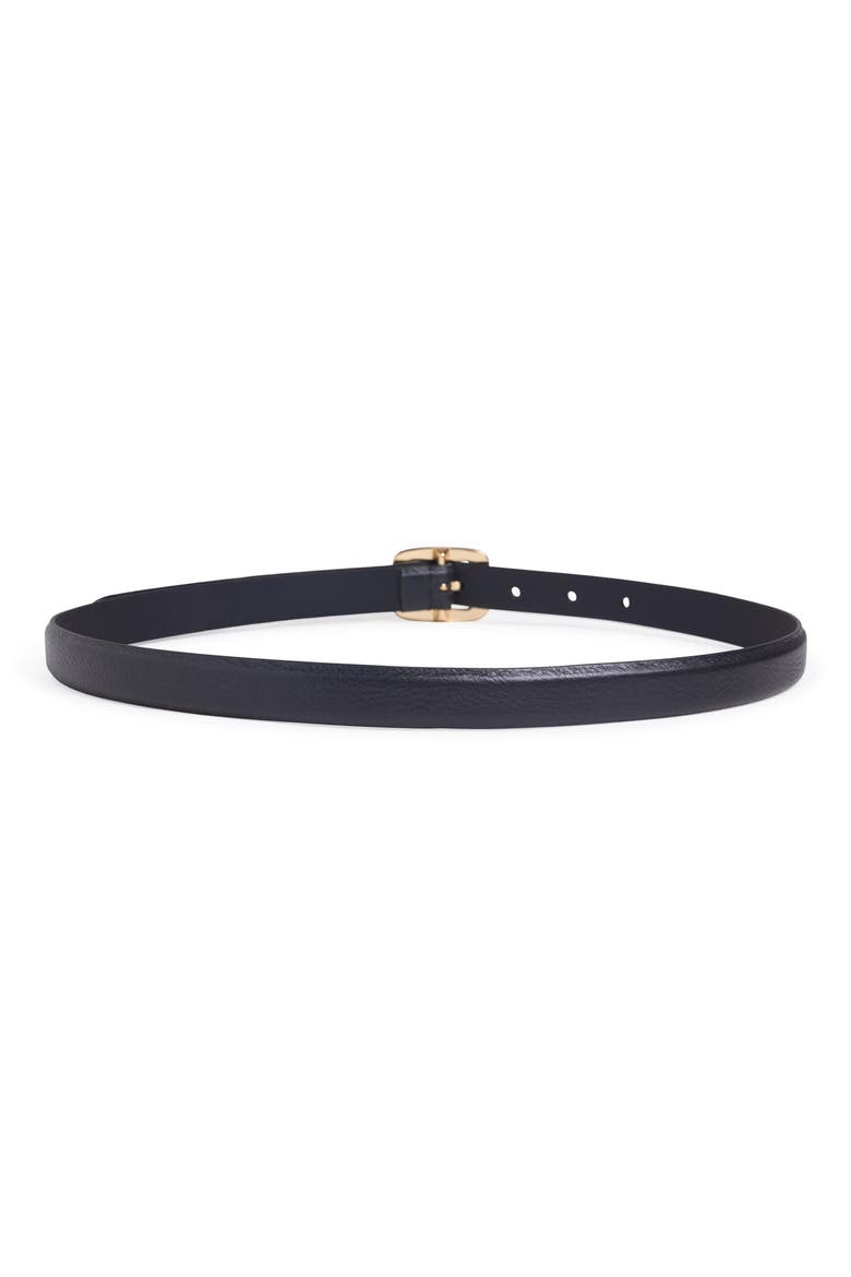 Elle Leather Belt, Alternate, color, BLACK/ ANTIQUE BRASS