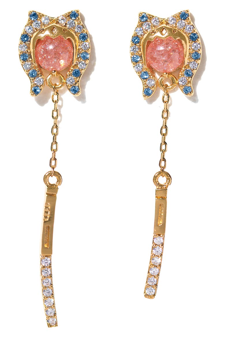 Star Wars™ Ahsoka Tano™ Drop Earrings, Alternate, color, GOLD