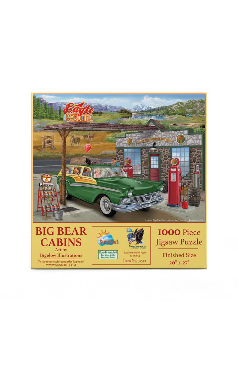 Sunsout Big Bear Cabins 1000 piece Jigsaw Puzzle for Adults, Alternate, color, Multicolor