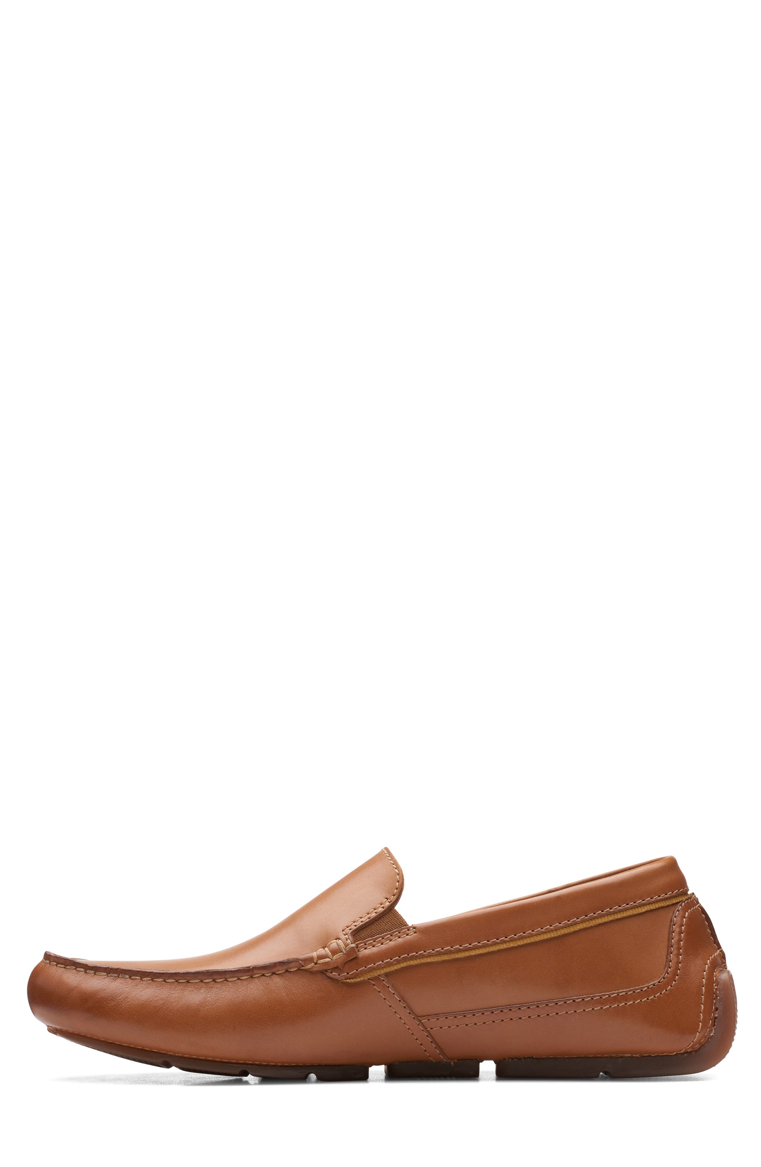 Markman Plain Leather Loafer, Alternate, color, TAN LEATHER