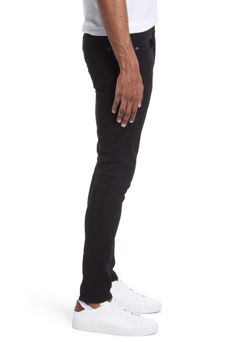 Fit 1 Aero Stretch Skinny Jeans, Alternate, color, BLACK