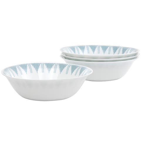 Piper Point 4 Piece 7.5 Inch Round Tempe Opal Glass Bowl Set