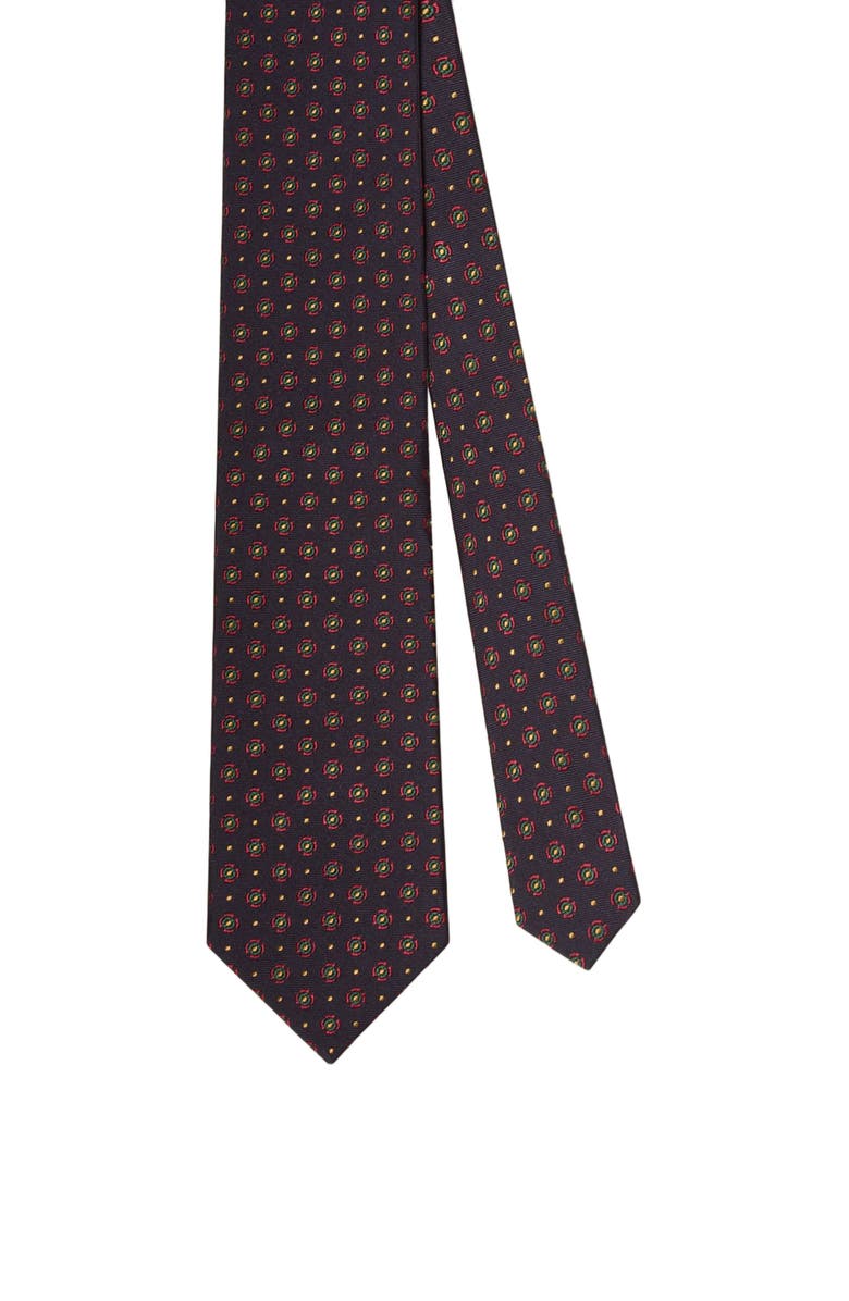 Robert Talbott Robert Neat Necktie, Main, color, Navy