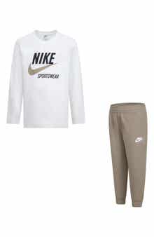 Kids' Retro Just Do It Long Sleeve T-Shirt & Joggers Set
