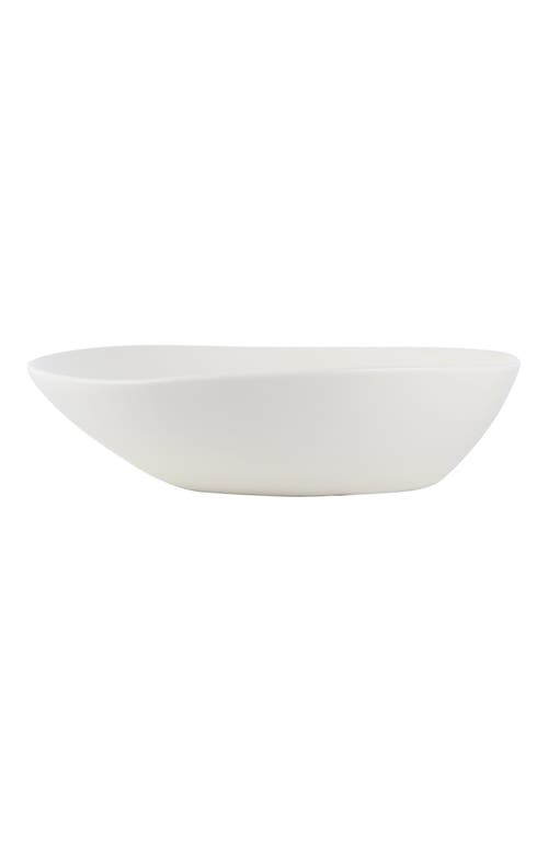 Stone Lain Delilah Porcelain 6-piece Pasta Bowl Set In White