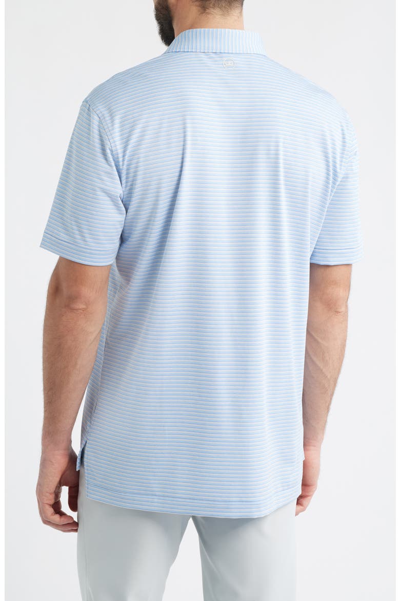 Owens Stripe Performance Jersey Golf Polo, Alternate, color, COTTAGE BLUE