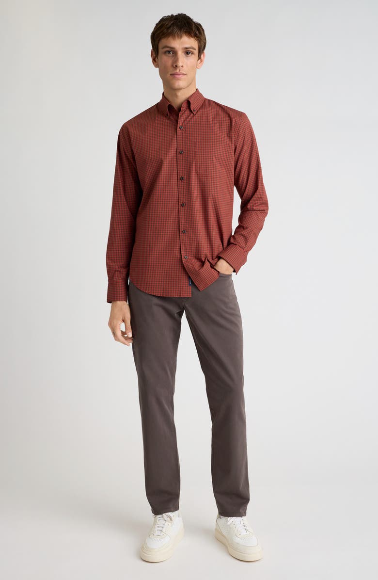 Bonobos Everyday Slim Fit Check Stretch Cotton Button-Down Shirt, Alternate, color, Raliegh Gingham C167