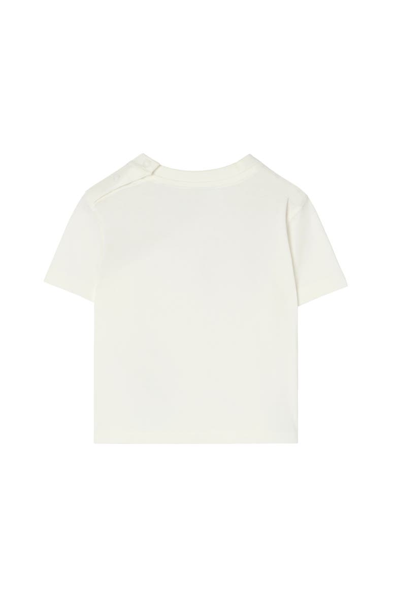 Burberry Knight Stamp Cotton T-shirt, Alternate, color, Chalk White