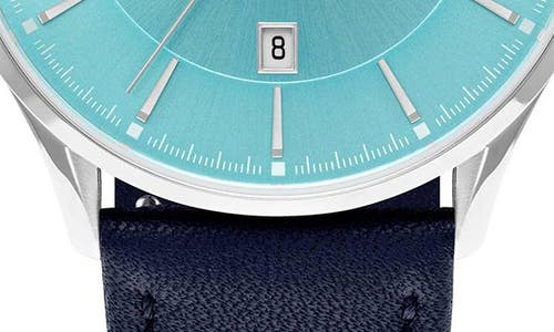 Vincero Kairos Leather Strap Watch, 38mm In Blue