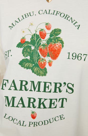 Local Produce Oversize Cotton Graphic T-Shirt