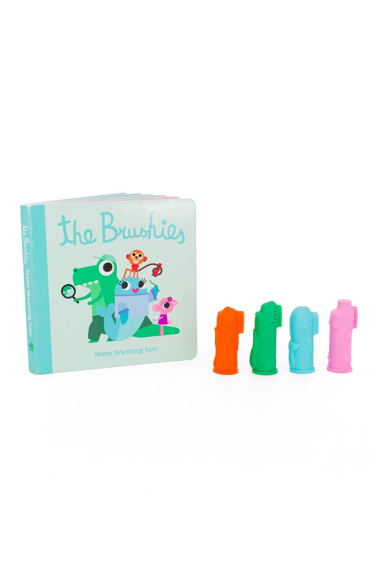Chomps the Dino Brushie Kit, Main, color, GREEN