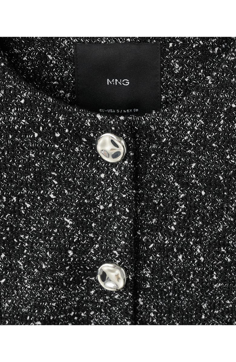MANGO Fleck Jacket, Alternate, color, Black