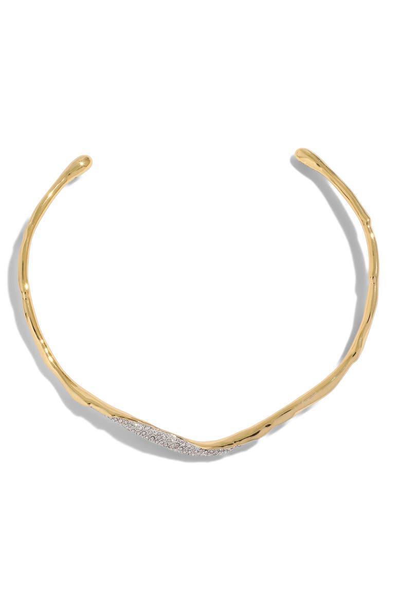 Solanales Skinny Crystal Pavé Collar Necklace, Alternate, color, CRYSTALS