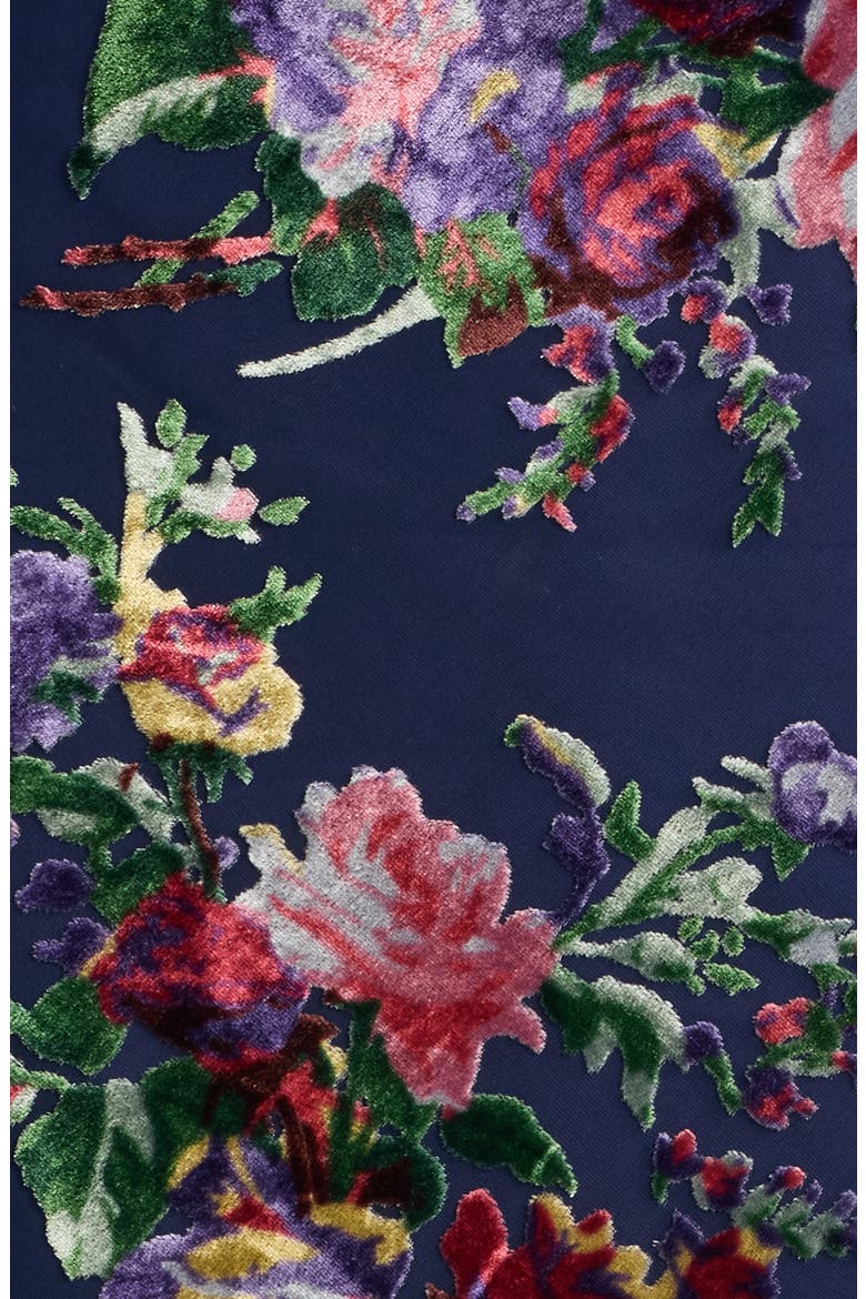 Khloe Floral Burnout Maxi Dress, Alternate, color, NAVY