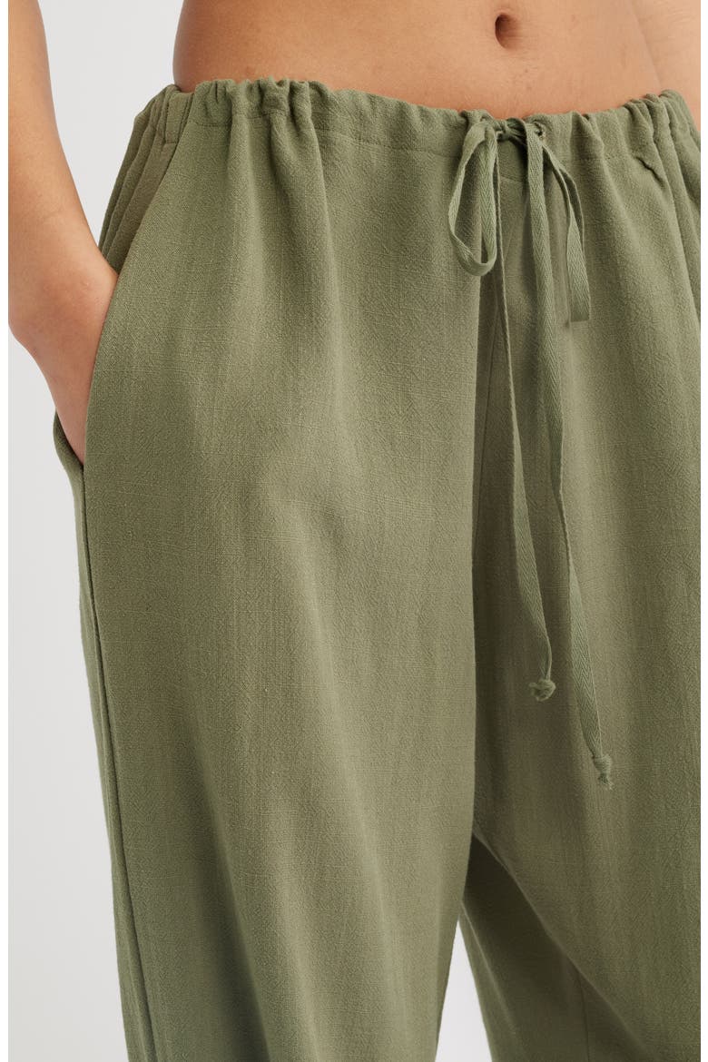 Bridget Woven Balloon Pants, Alternate, color, ARMY GREEN