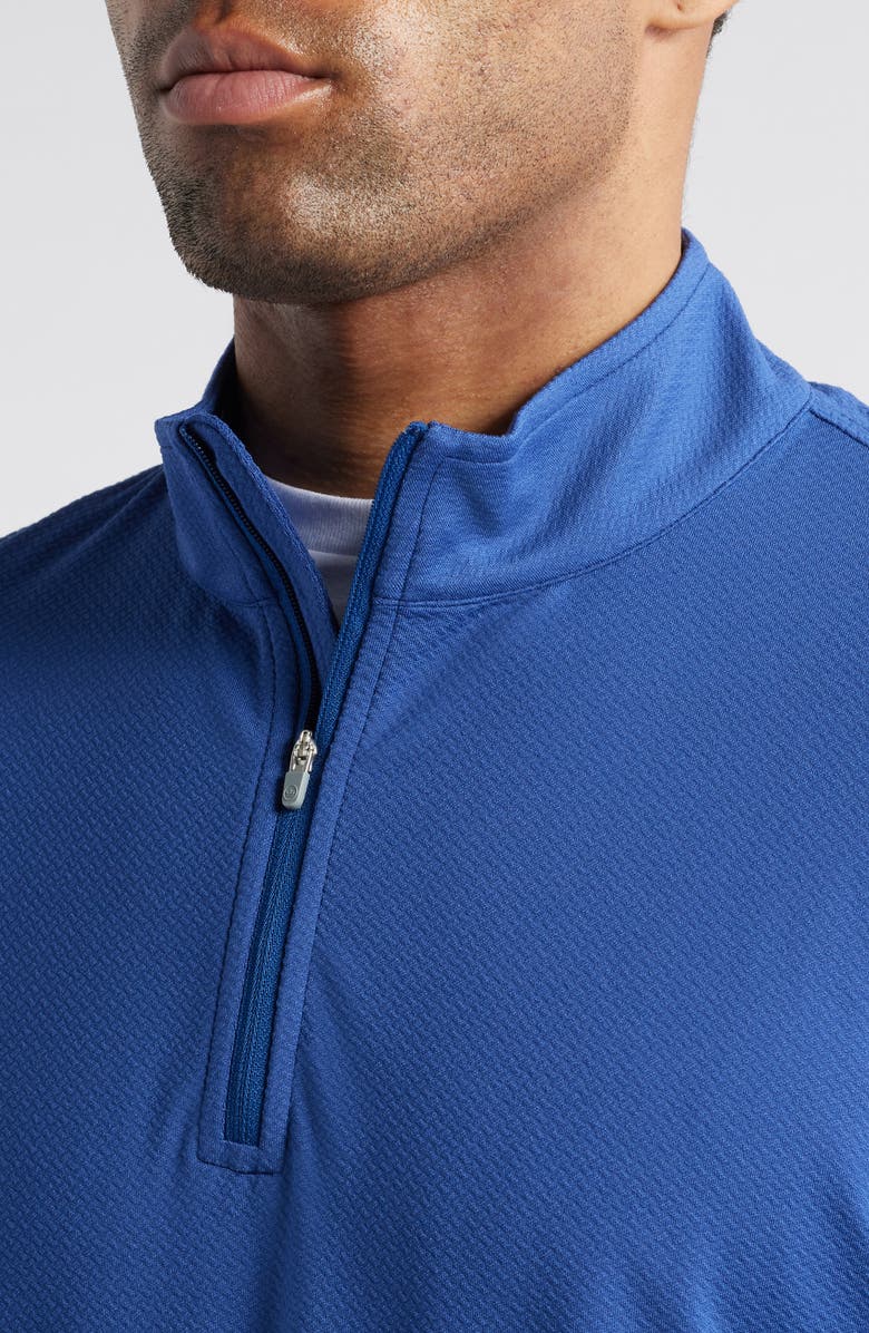 Peter Millar Perth Cross-Hatch Performance Quarter-Zip Pullover, Alternate, color,