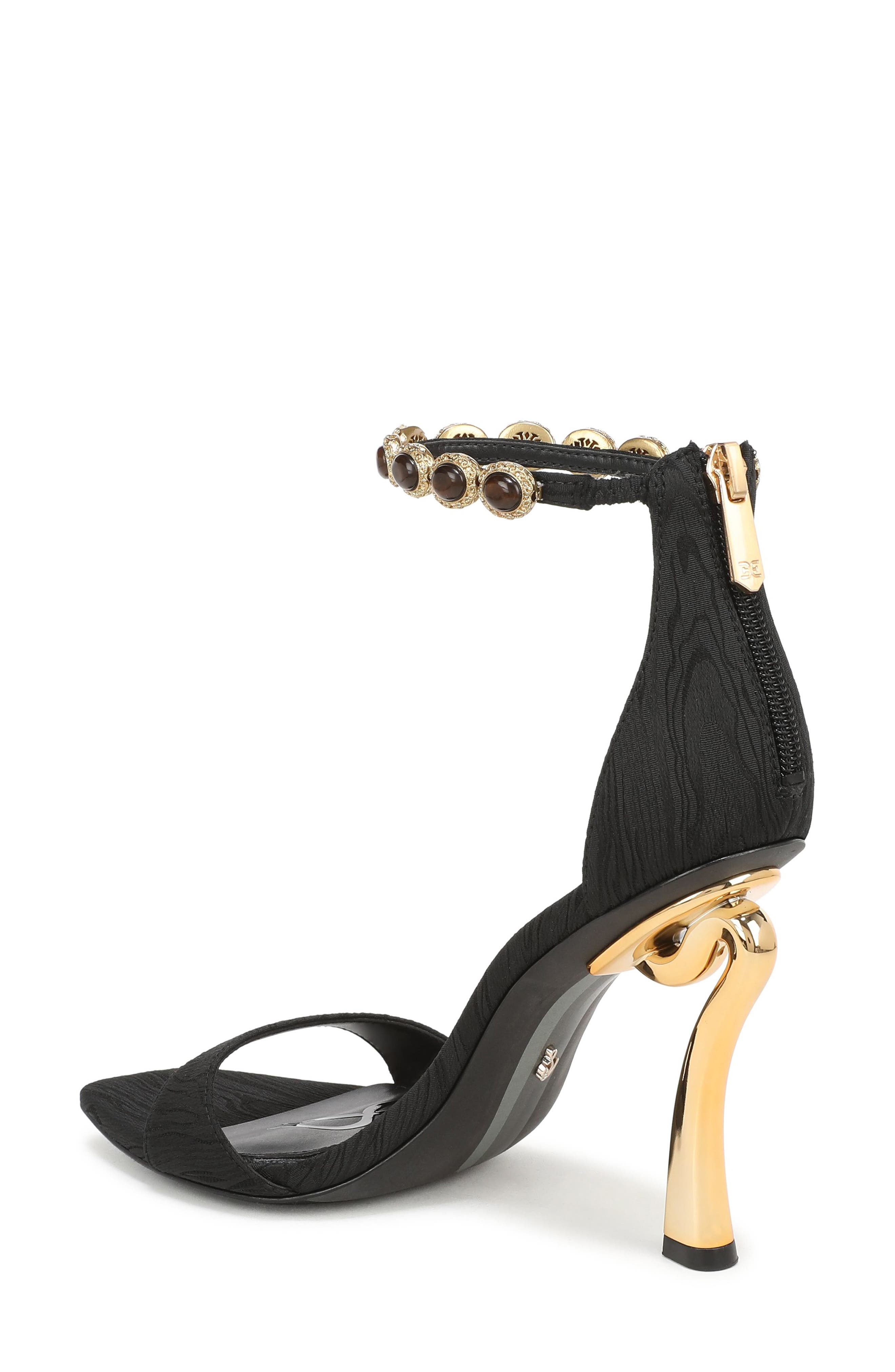 Sam Edelman Lyra Ankle Strap Sandal, Alternate, color, Black