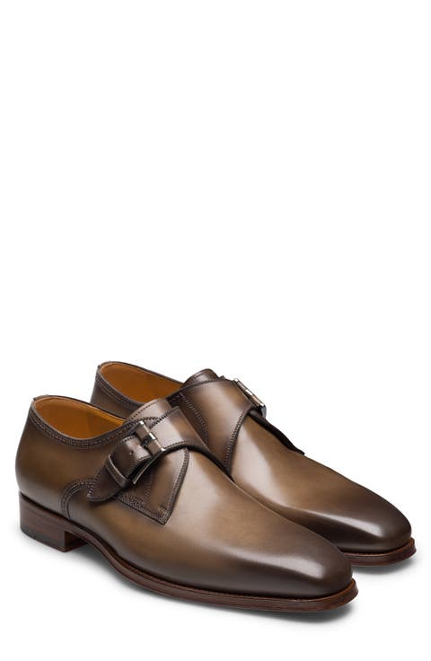 Marco Leather Single Monk Strap Shoe