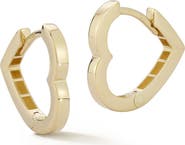 Ember Fine Jewelry Heart Huggie Hoop Earrings