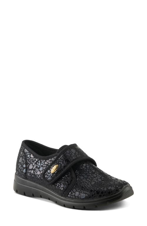 Flexus By Spring Step Amay Sneaker In Black Croco