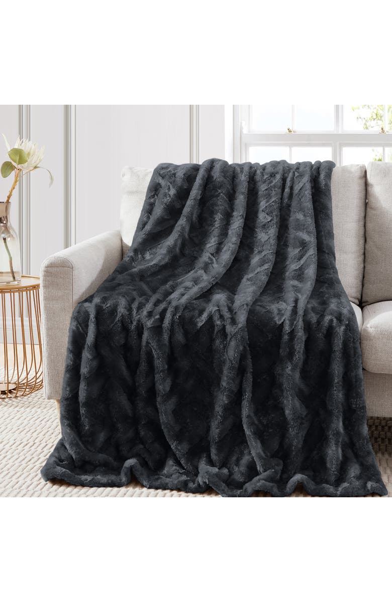 Modern Threads Luxury Faux Fur Throw Blanket, Alternate, color, 
