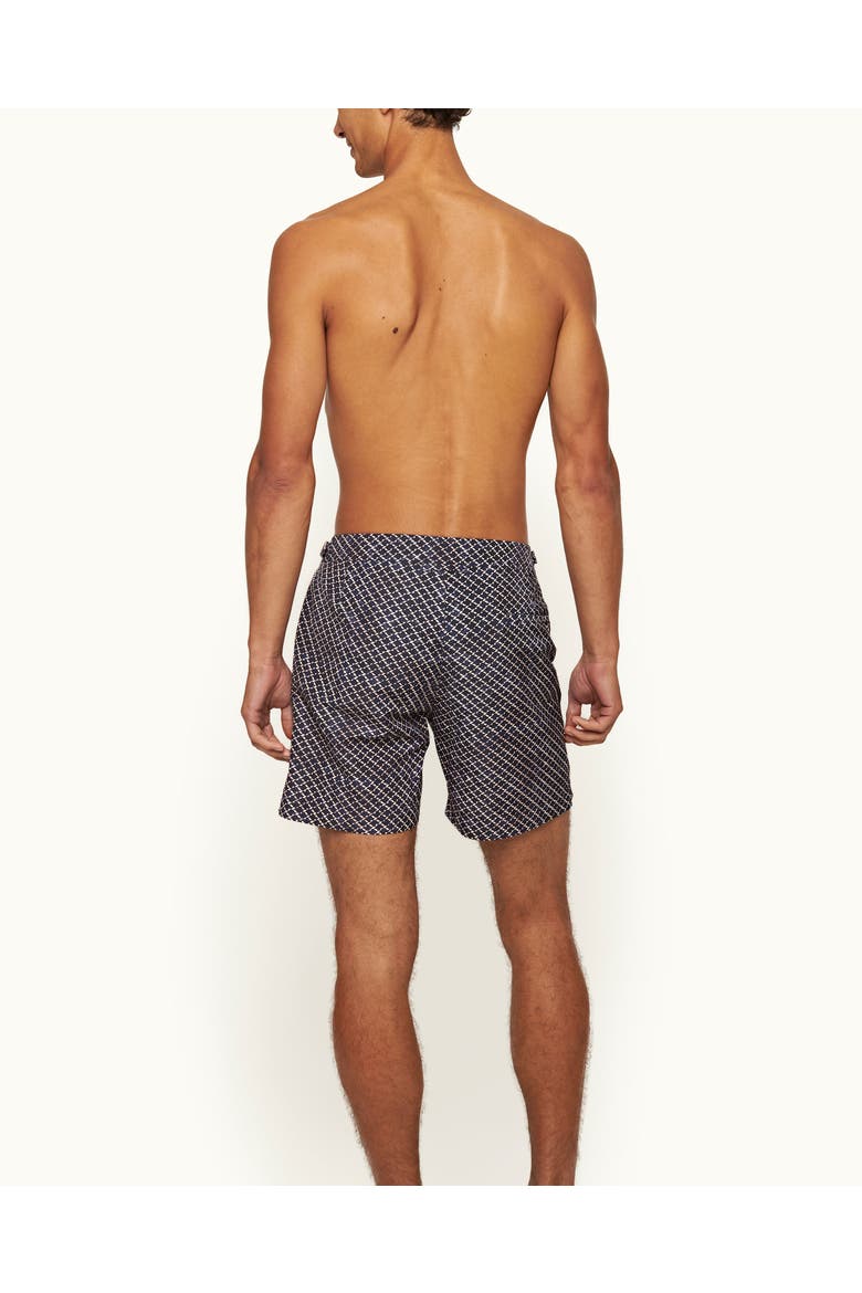 Bulldog Tailored-Fit Swim Shorts, Alternate, color, NIGHT IRIS