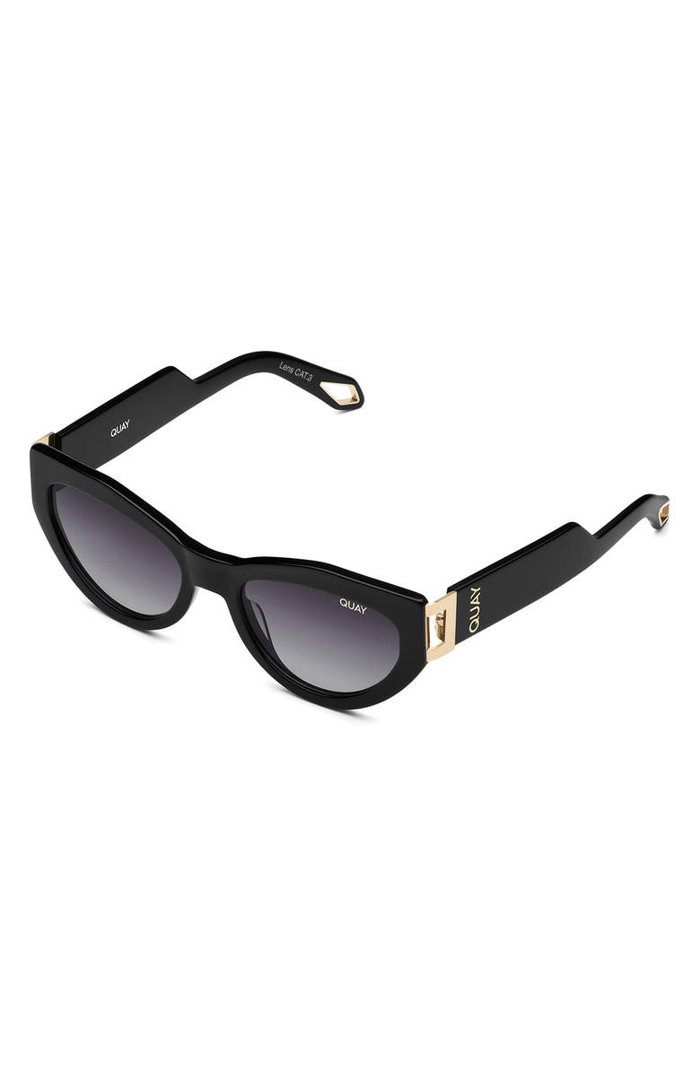 QUAY Mad Cute 50mm Polarized Cat Eye Sunglasses, Alternate, color, 