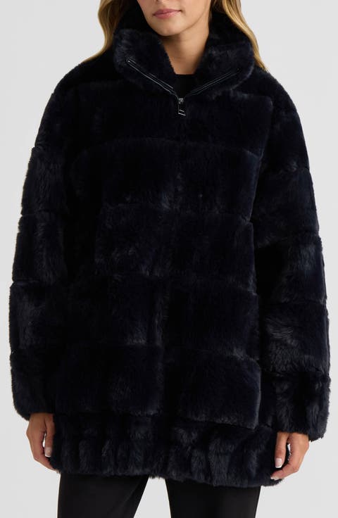Faux Fur Zip Jacket
