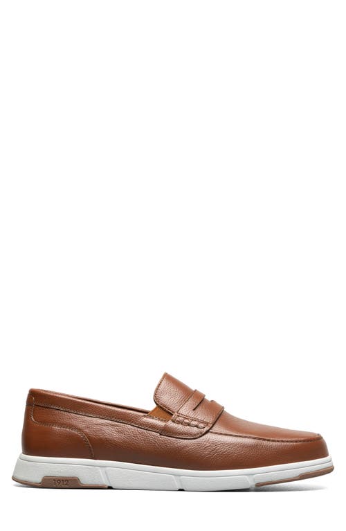 Nunn Bush Luca Moc Toe Penny Loafer In Cognac Multi