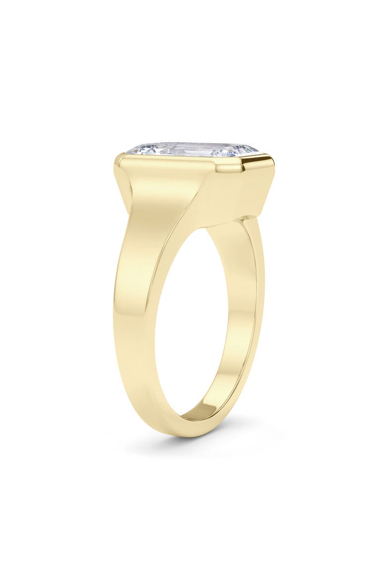 Emerald Cut Cigar Lab Created Diamond Ring, Alternate, color, 4.00 CTW 18K YELLOW GOLD