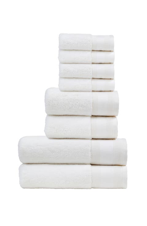 Signature Luxury 100% Turkish Cotton 8 Piece Towel Set