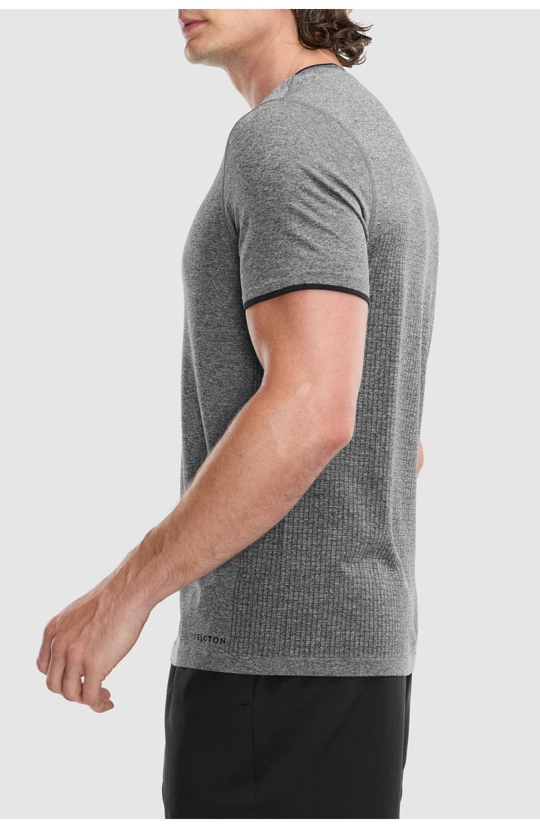 Peloton Seamless Melange Tee, Alternate, color, Black