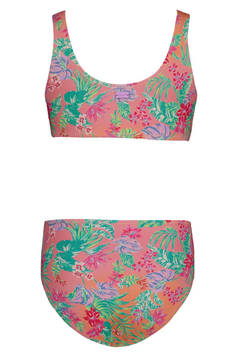 Kids' Coastal Breeze Two-Piece Swimsuit, Alternate, color, PEACH PINK