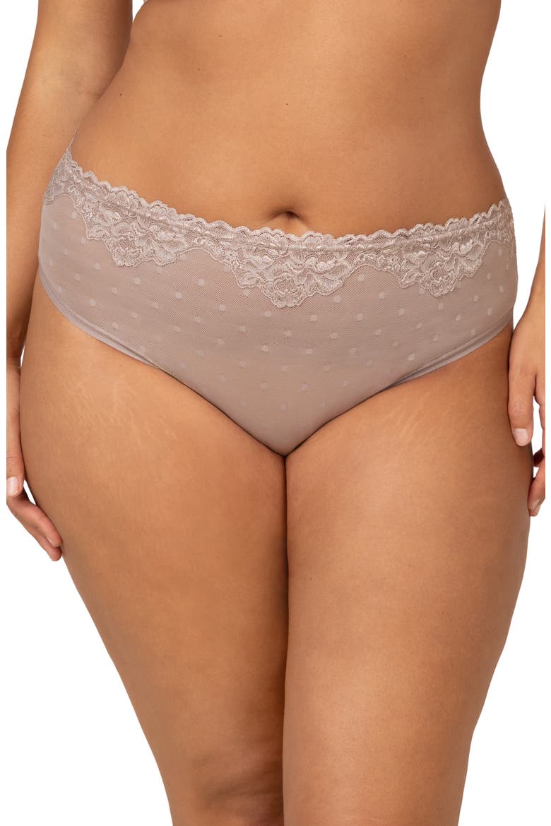 Sheer Whisper High Cut Briefs, Main, color, BARK
