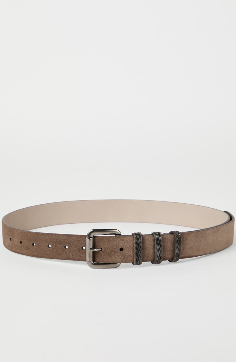 Brunello Cucinelli Suede belt, Alternate, color, 