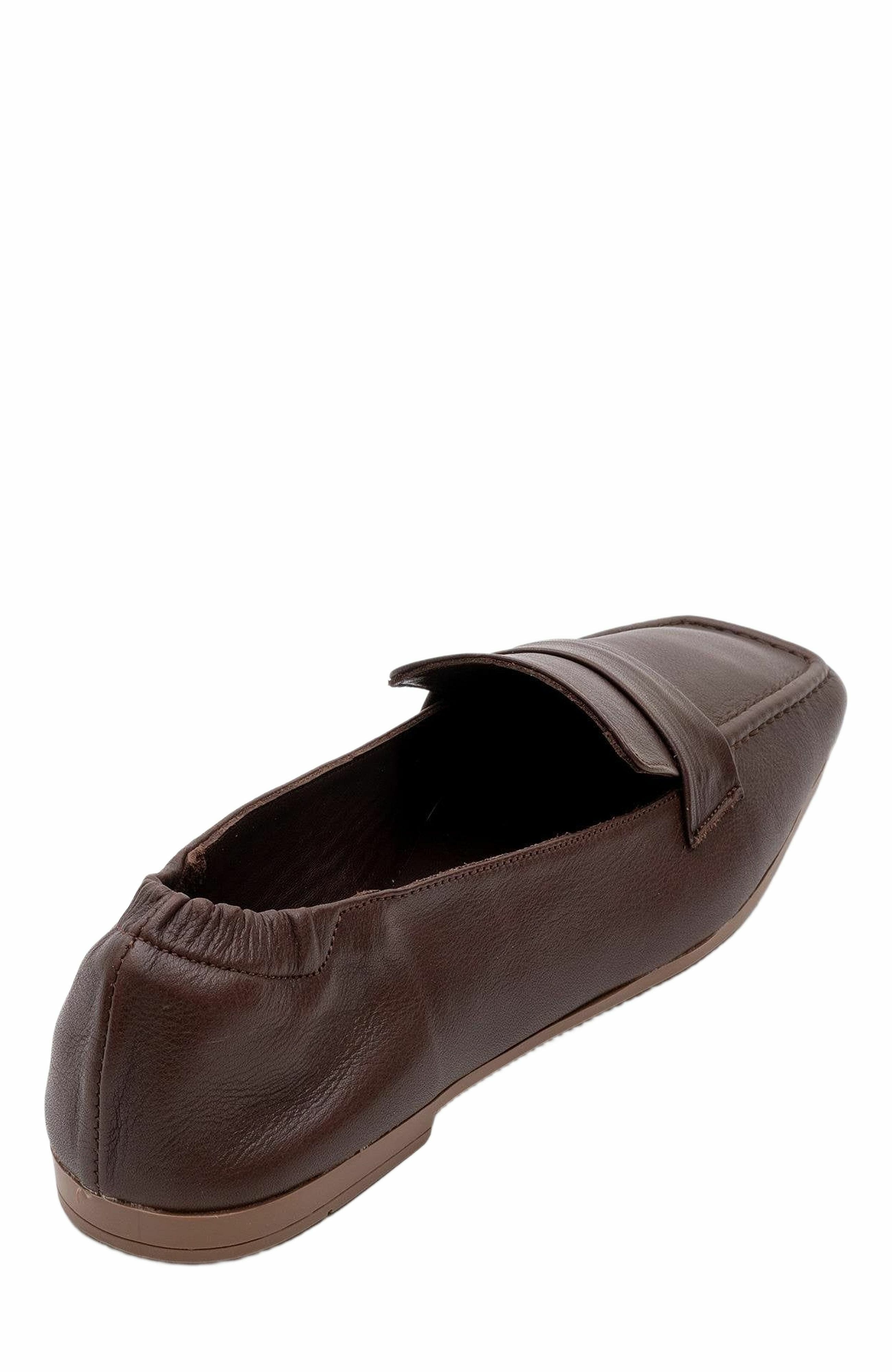 Liepa Leather Loafers, Alternate, color, Brown Leather