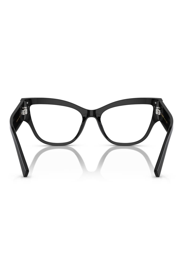 55mm Cat Eye Optical Glasses, Alternate, color, BLACK