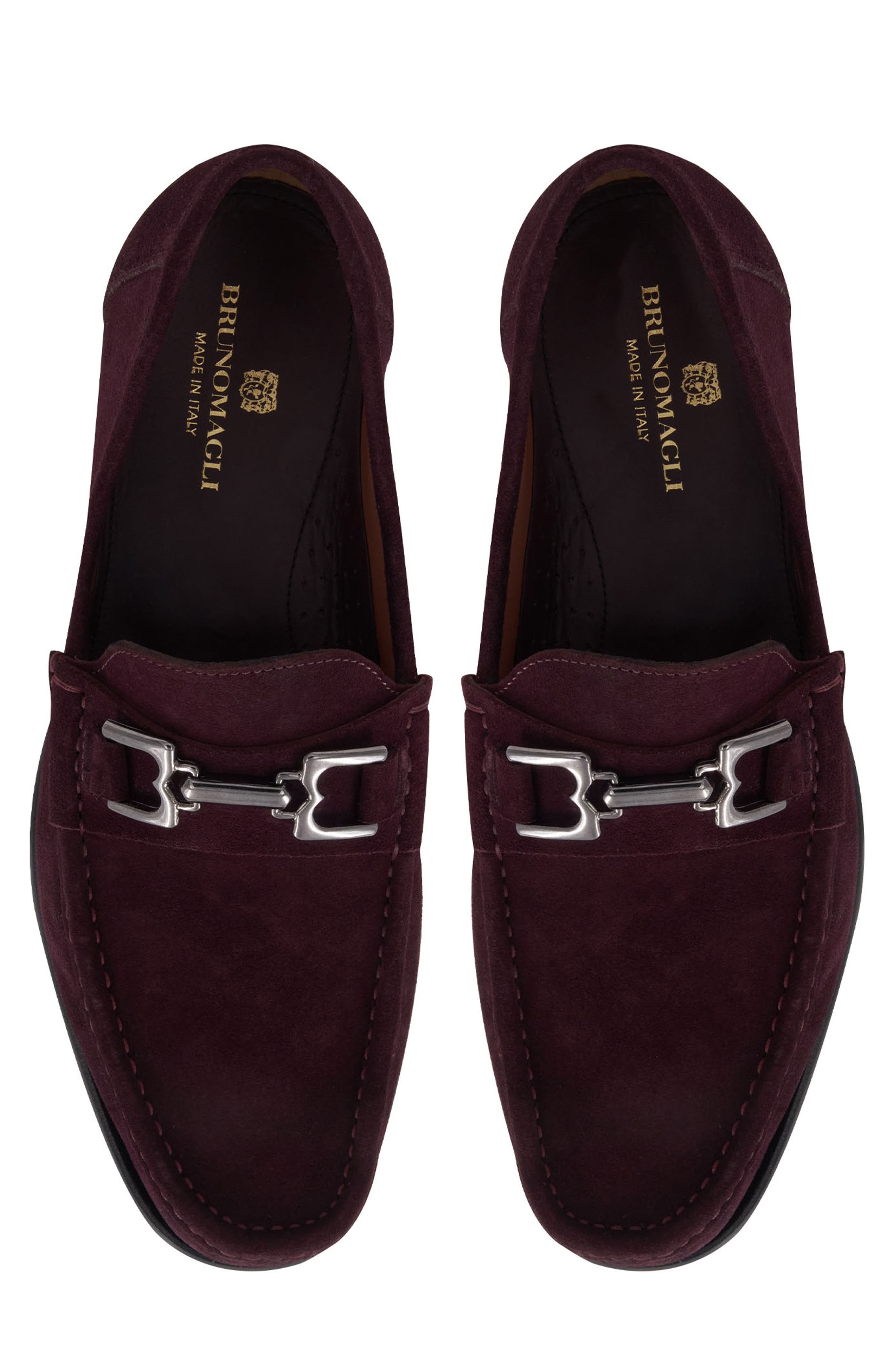 Bruno Magli Trieste Bit Loafer, Alternate, color, Bordeaux Suede
