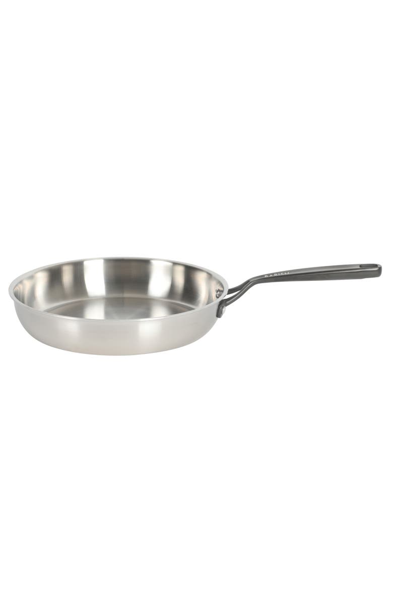 10 Inch Tri Ply Stainless Steel Frying Pan, Alternate, color, Stainless Steel-Black Handle