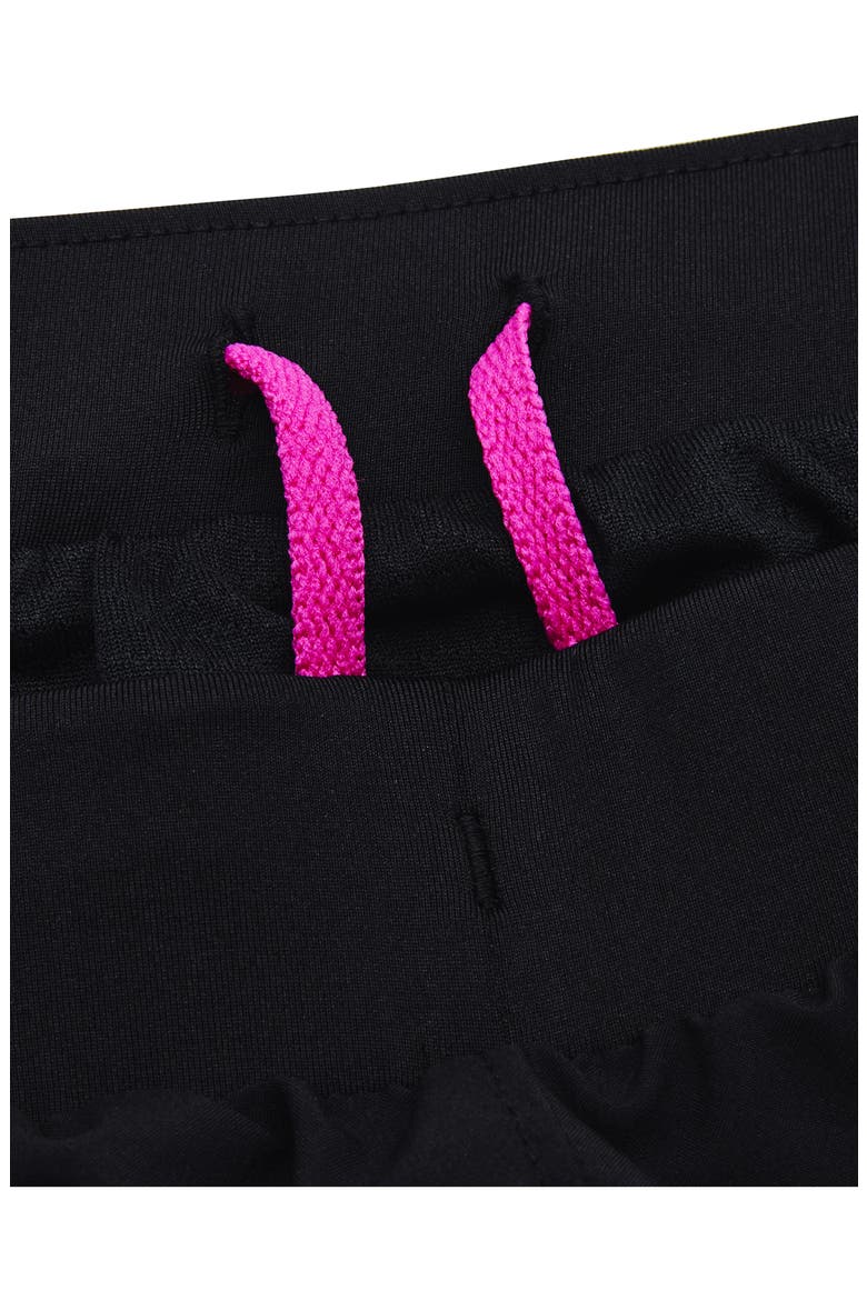Fly By 2.0 Woven Running Shorts, Alternate, color, BLACK / METEOR PINK