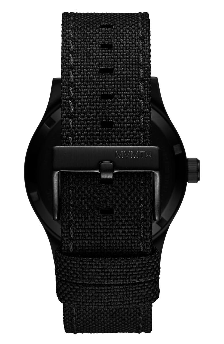 MVMT Field Nylon Strap Automatic Watch, 42.5mm, Alternate, color,