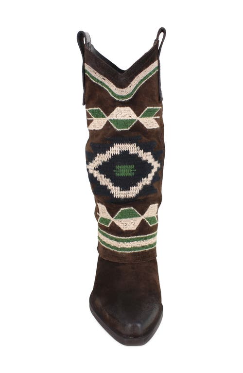 Zigi Azra Western Boot In Brown