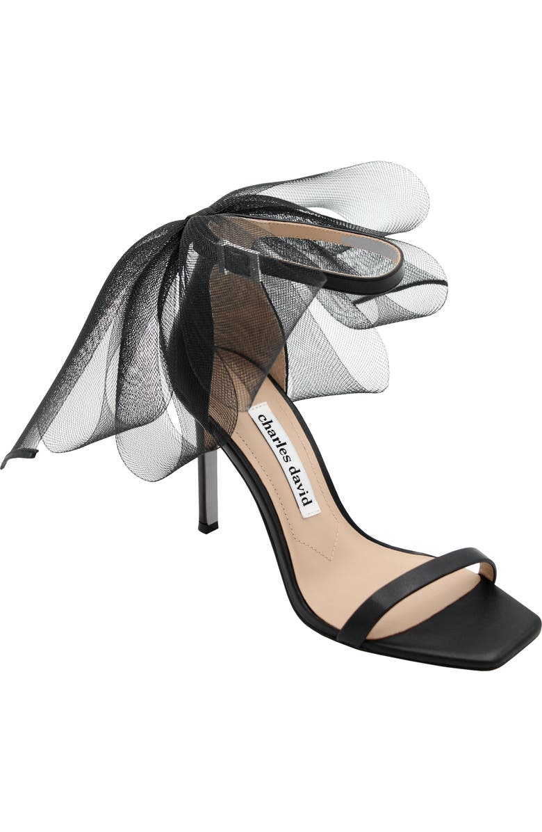 Charles David Emotional Tulle Bow Sandal, Main, color,