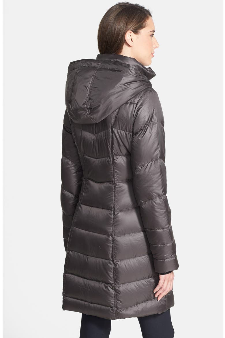 'Snow Drift' Quilted Down Parka, Alternate, color, PEWTER GUNMETAL