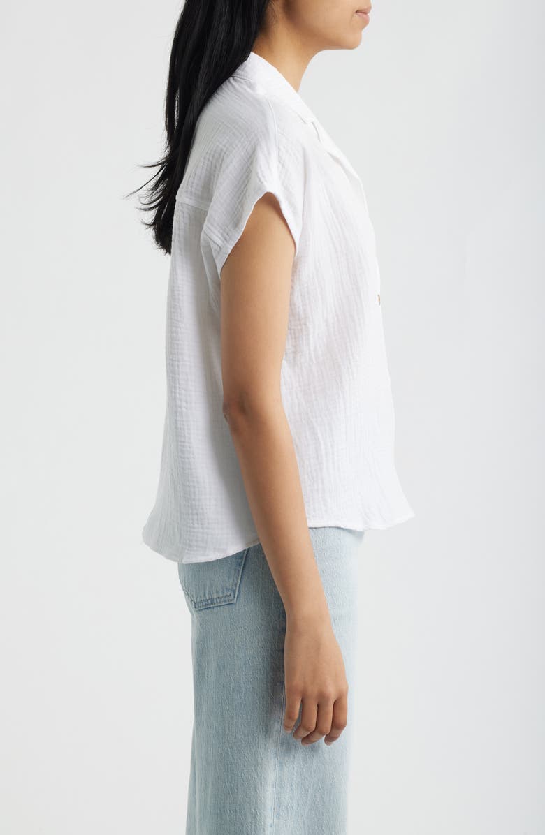 beachlunchlounge Lexi Gauze Top, Alternate, color, White